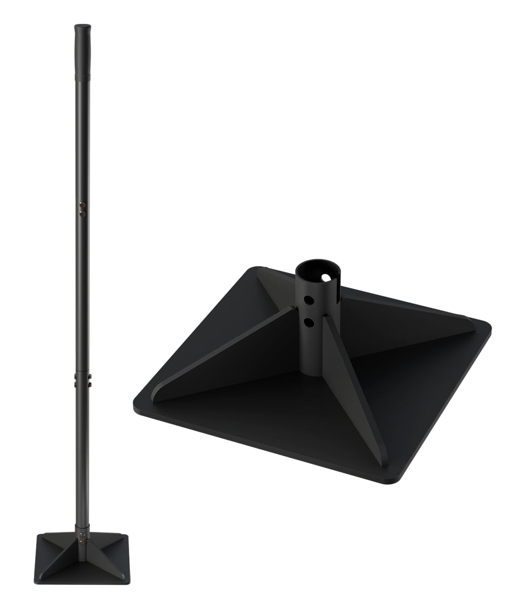 Ansionsol front view of tamper showing steel head and full handle for durable compaction