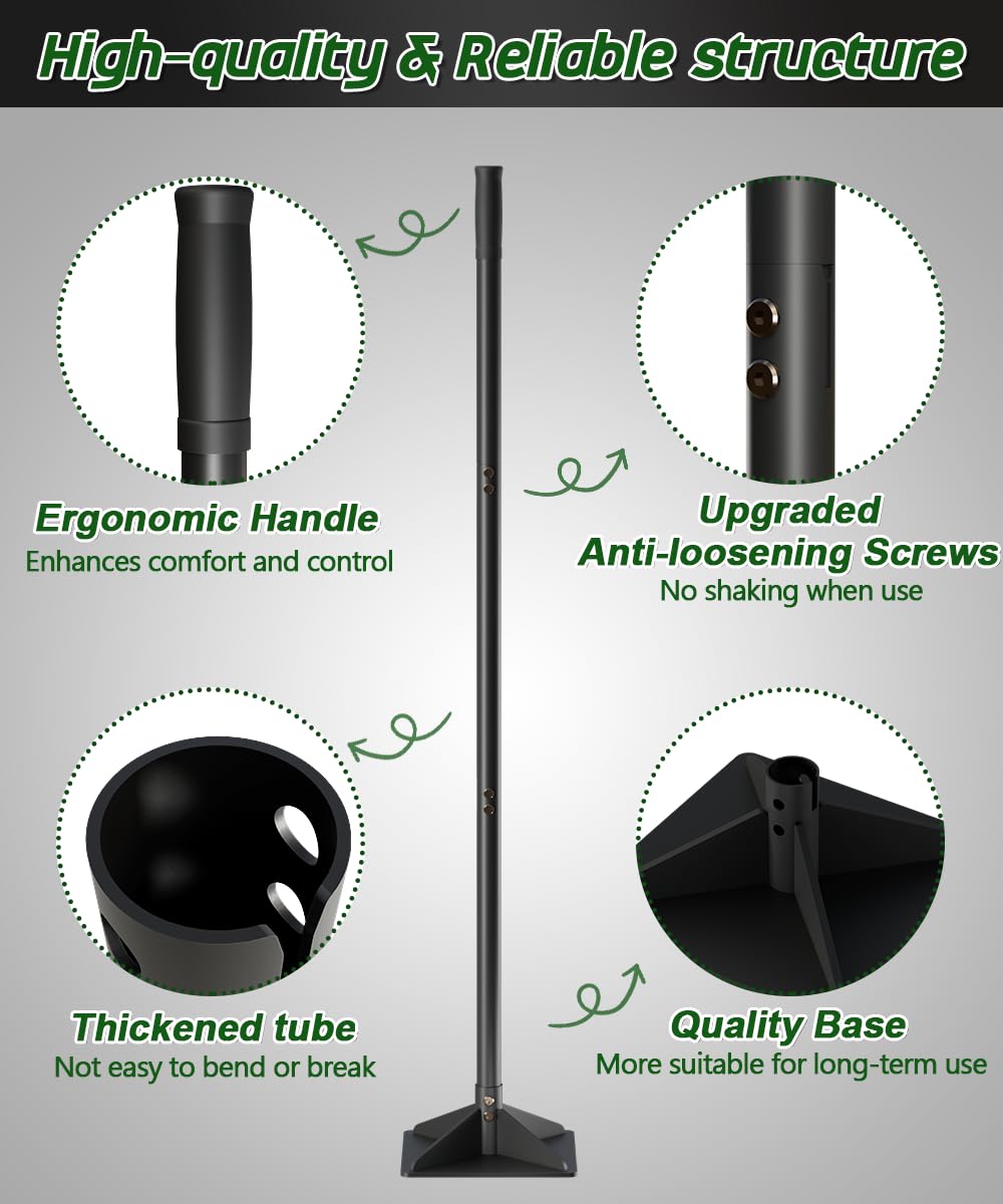 Ansionsol close-up of rubber grip handle improving comfort and reducing hand fatigue