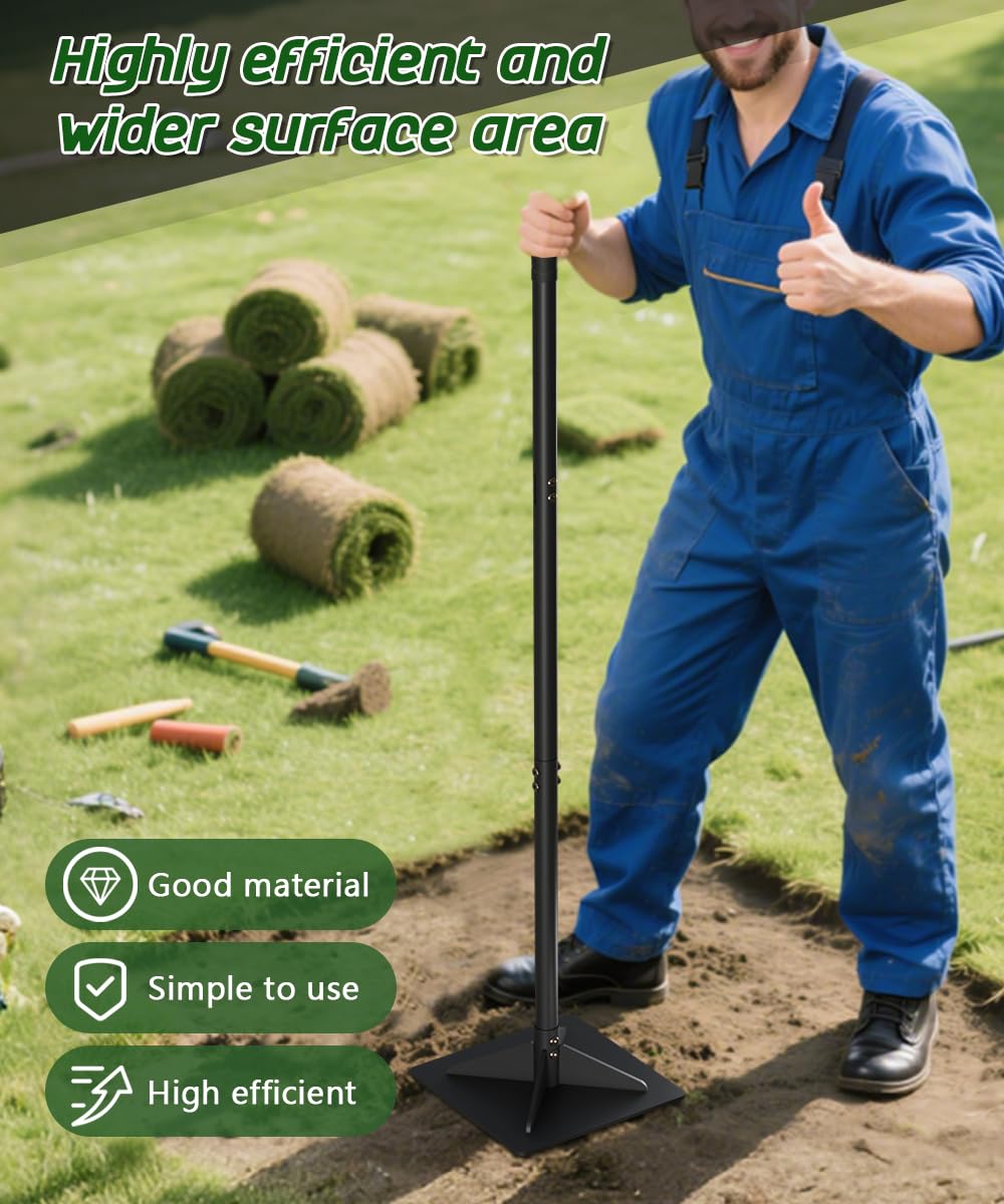 Ansionsol tamping gravel in use to show consistent compaction and time savings