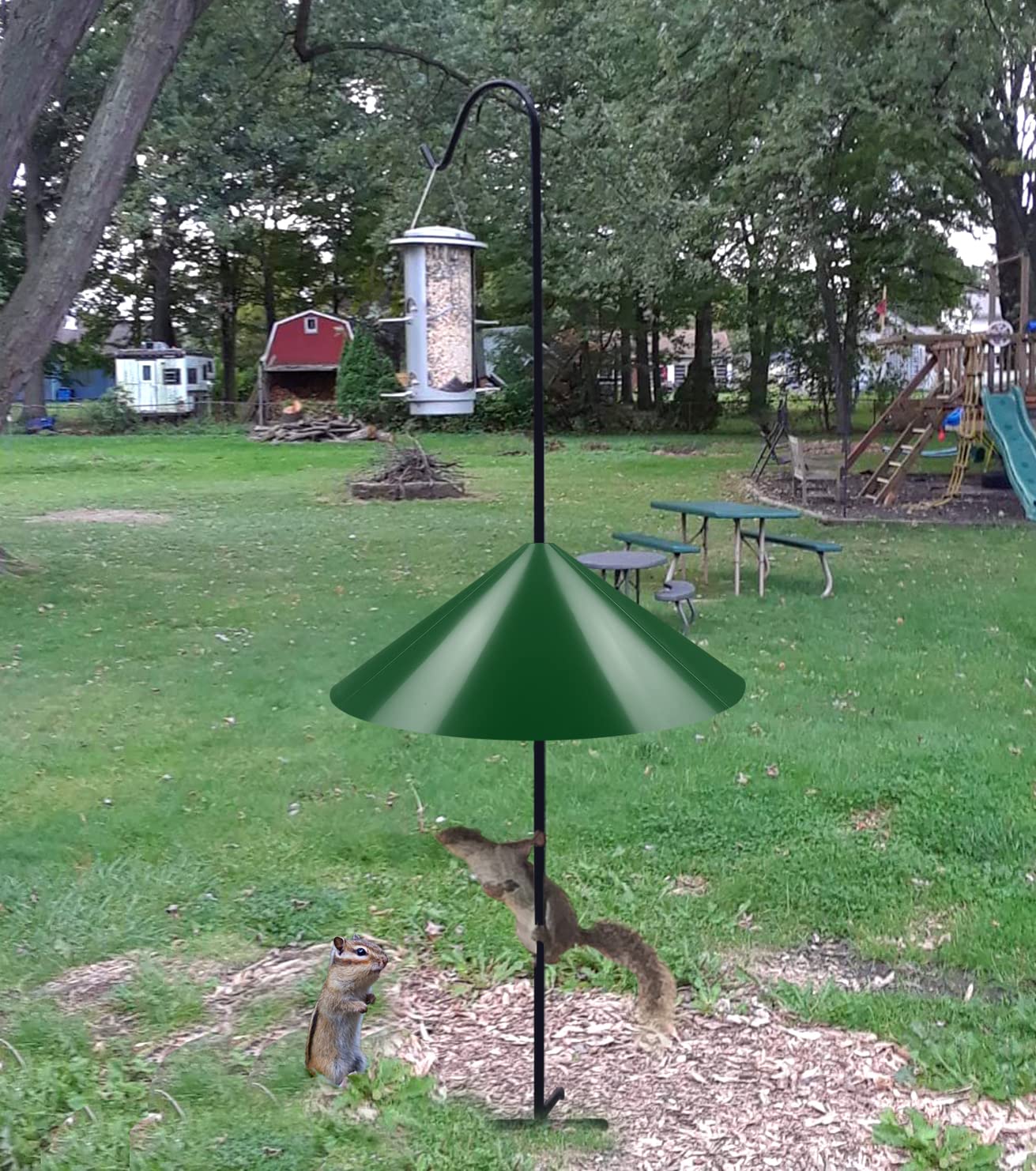 Ansionsol lifestyle garden setting protecting feeder and preserving bird food