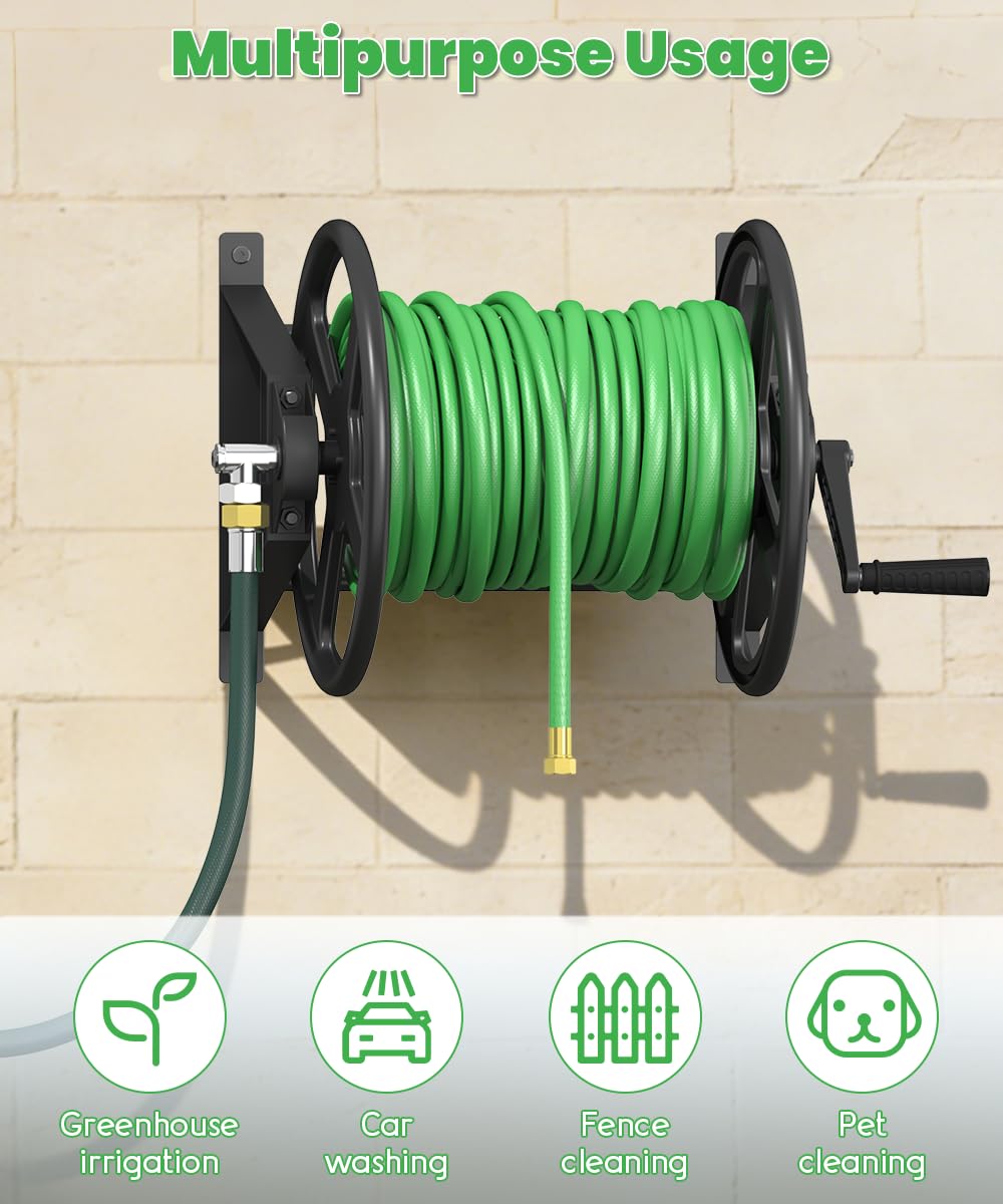 Ansionsol scale comparison with coiled hose showing 125-foot capacity