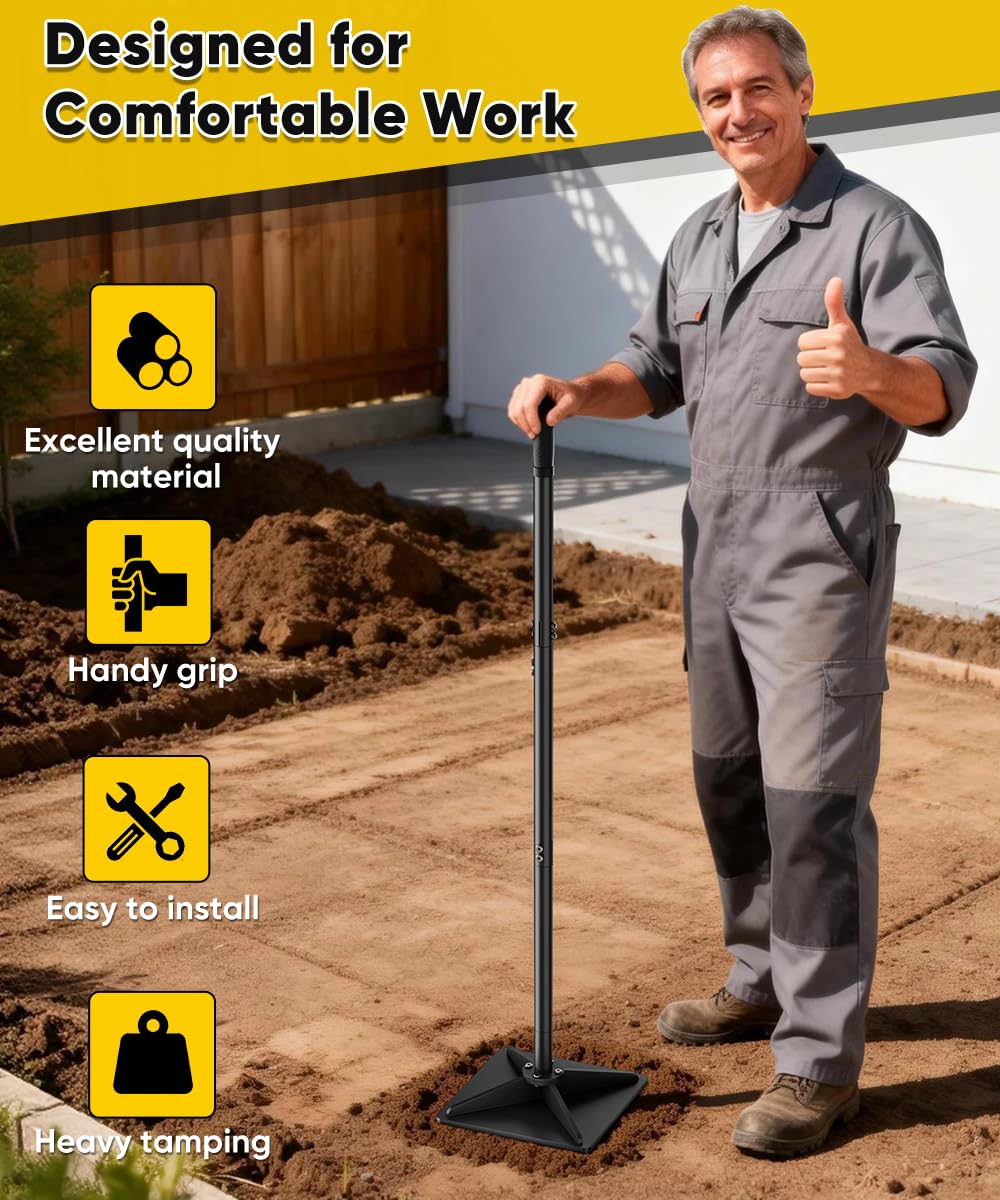 Ansionsol tamping gravel in use to speed compaction and create even surfaces