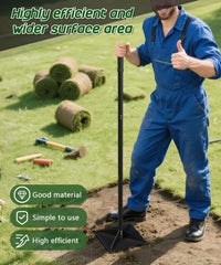 Ansionsol tamper compacting gravel on driveway for faster, stable surface preparation