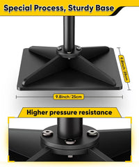 Ansionsol close-up of thickened powder-coated steel base resisting wear for long life