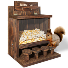 ANSTEEP front view of feeder showing roomy nut bar and durable build