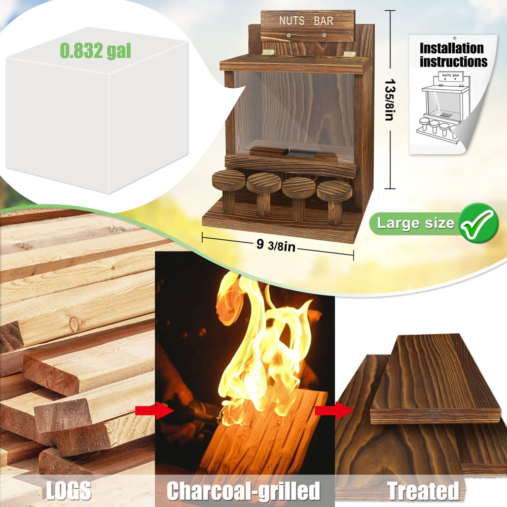 ANSTEEP close-up of carbonized wood grain highlighting weather resistance