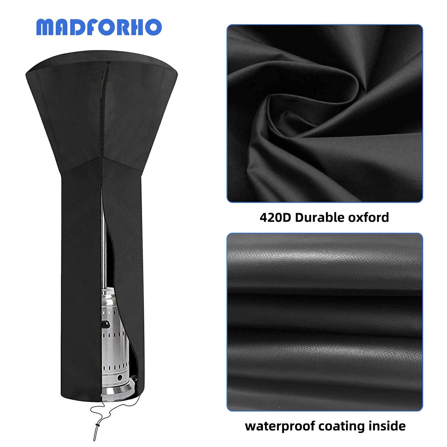 ANSTROUT folded cover inside zippered storage bag for compact storage