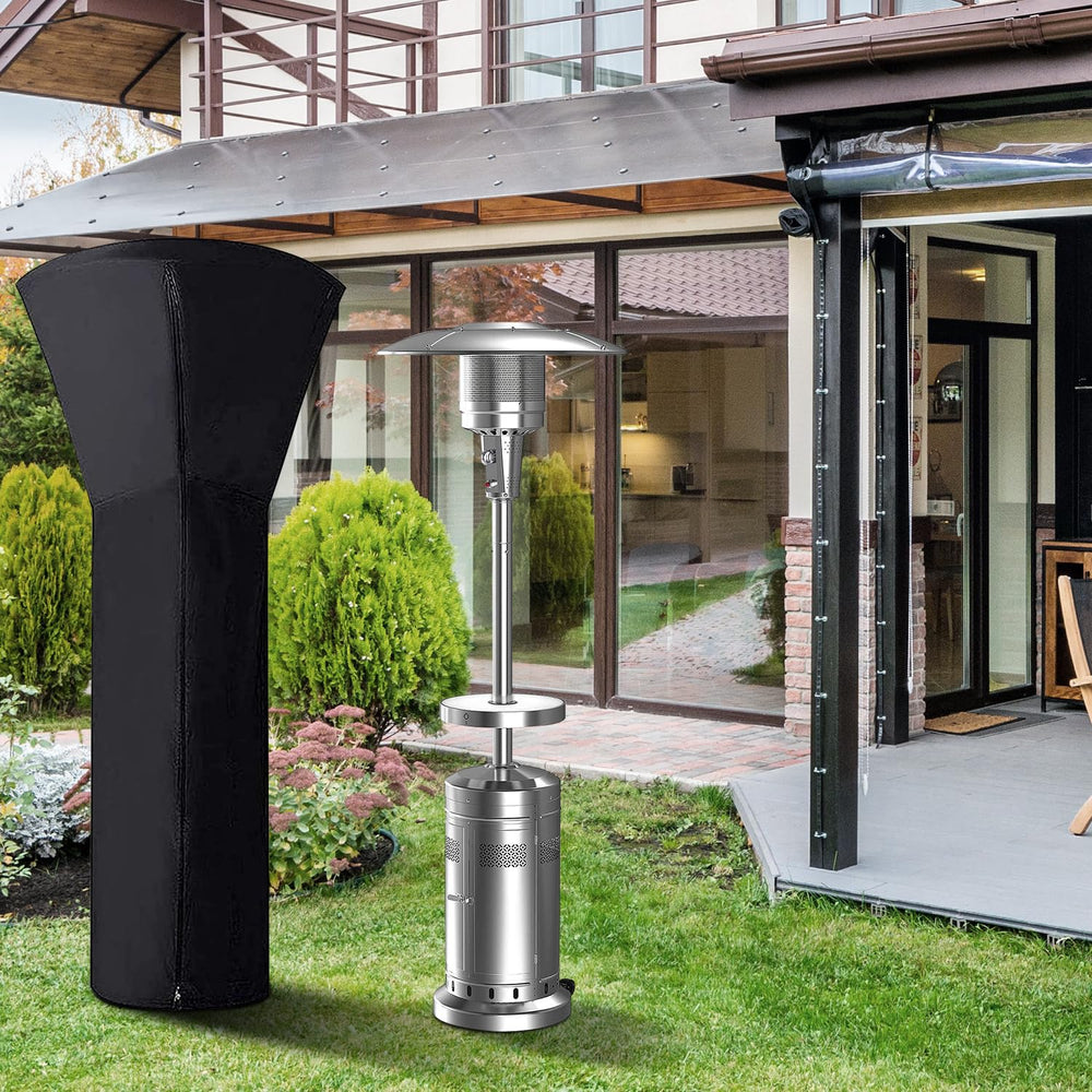 ANSTROUT cover next to patio chair showing scale and proper sizing