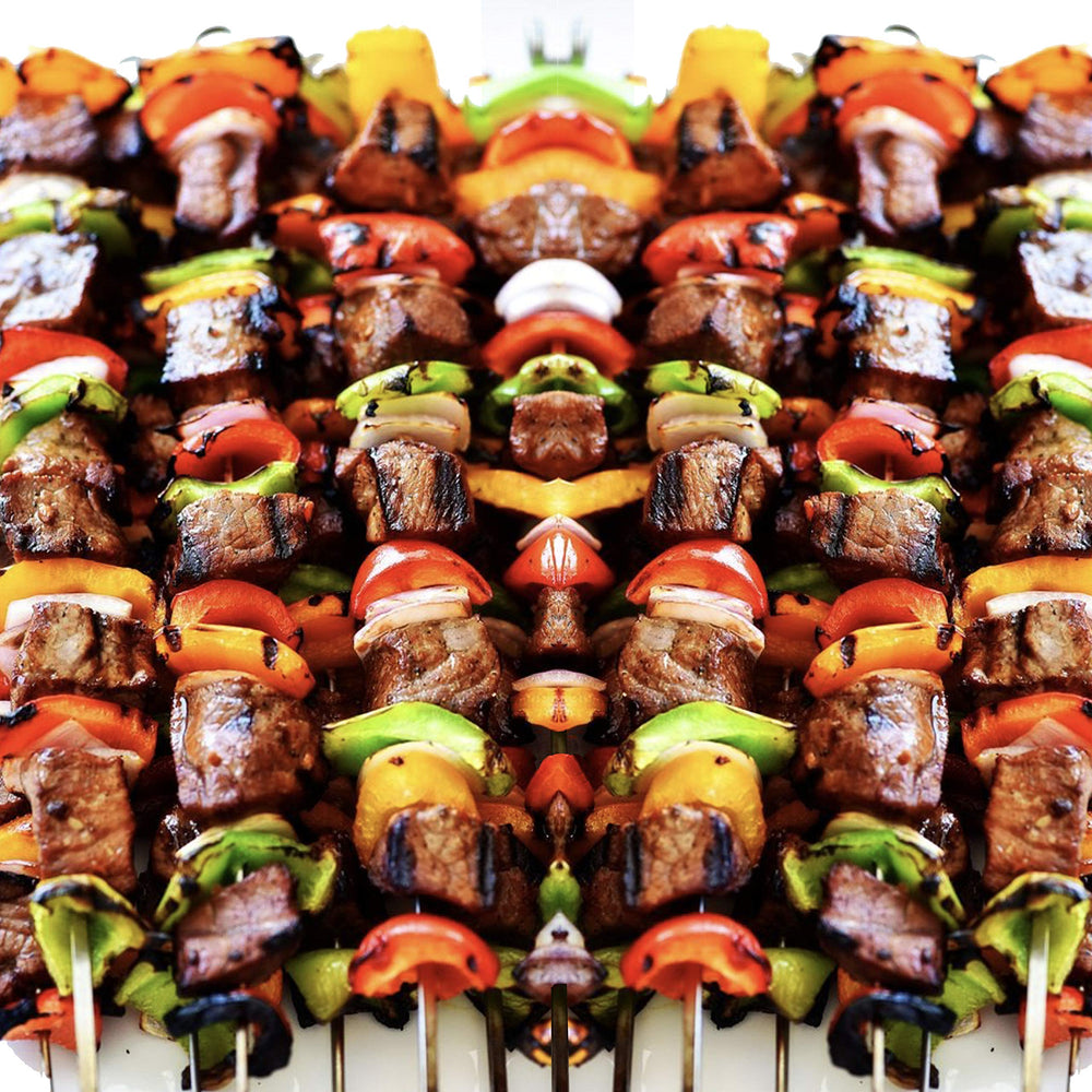 Antallcky skewers in camping scene for portable outdoor cooking convenience