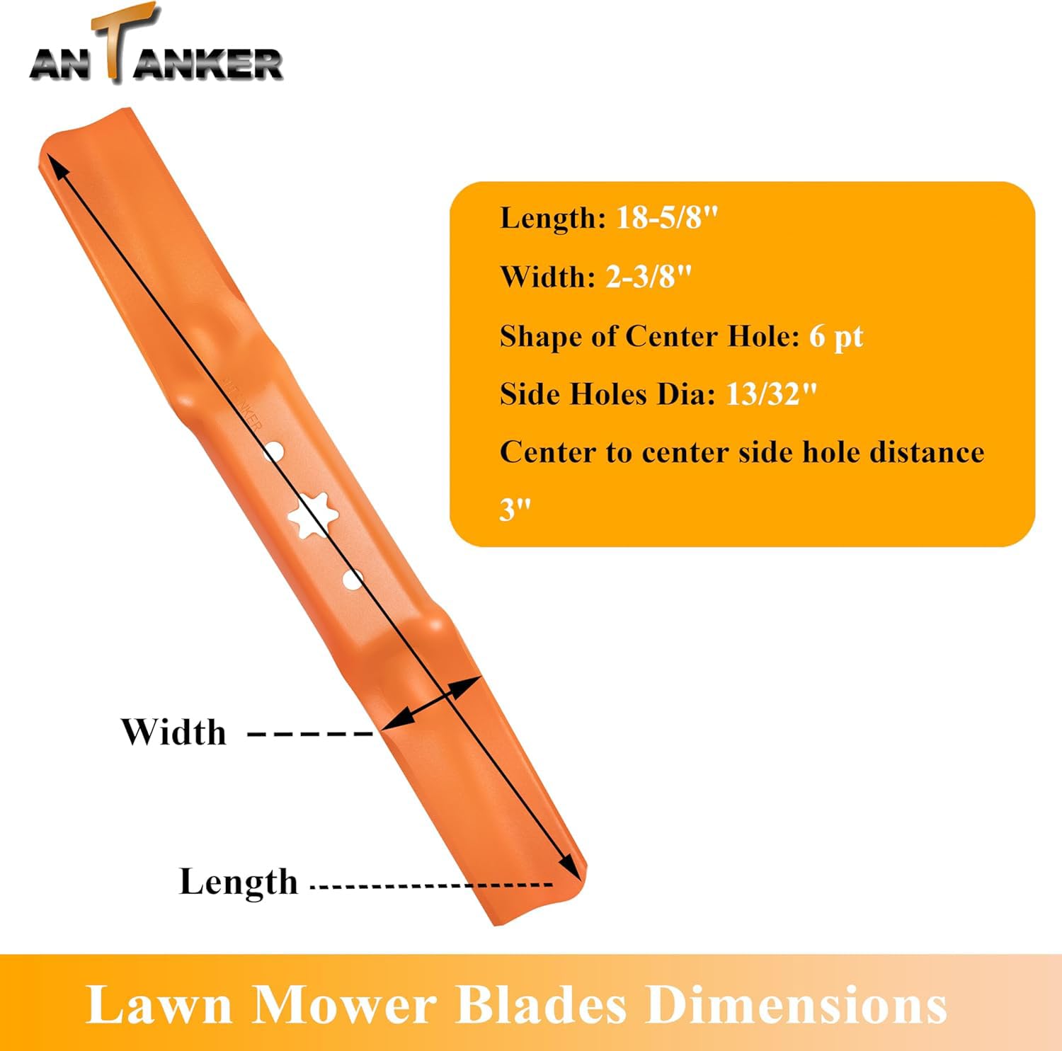 Antanker blade close-up of sharpened edge for cleaner cuts and longer life