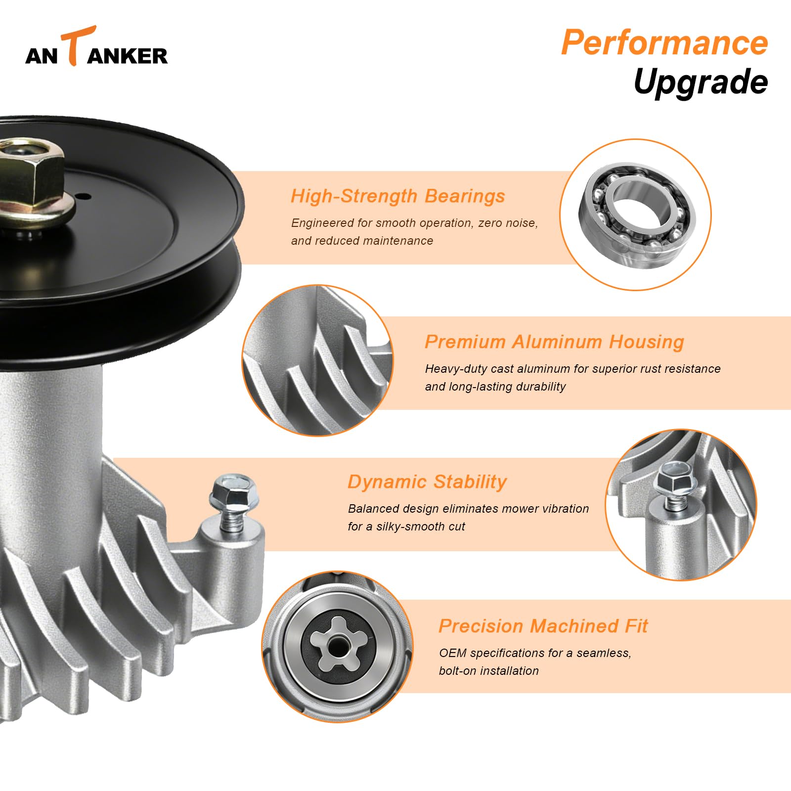Antanker included three bolts and hardware closeup ensuring secure mounting benefit