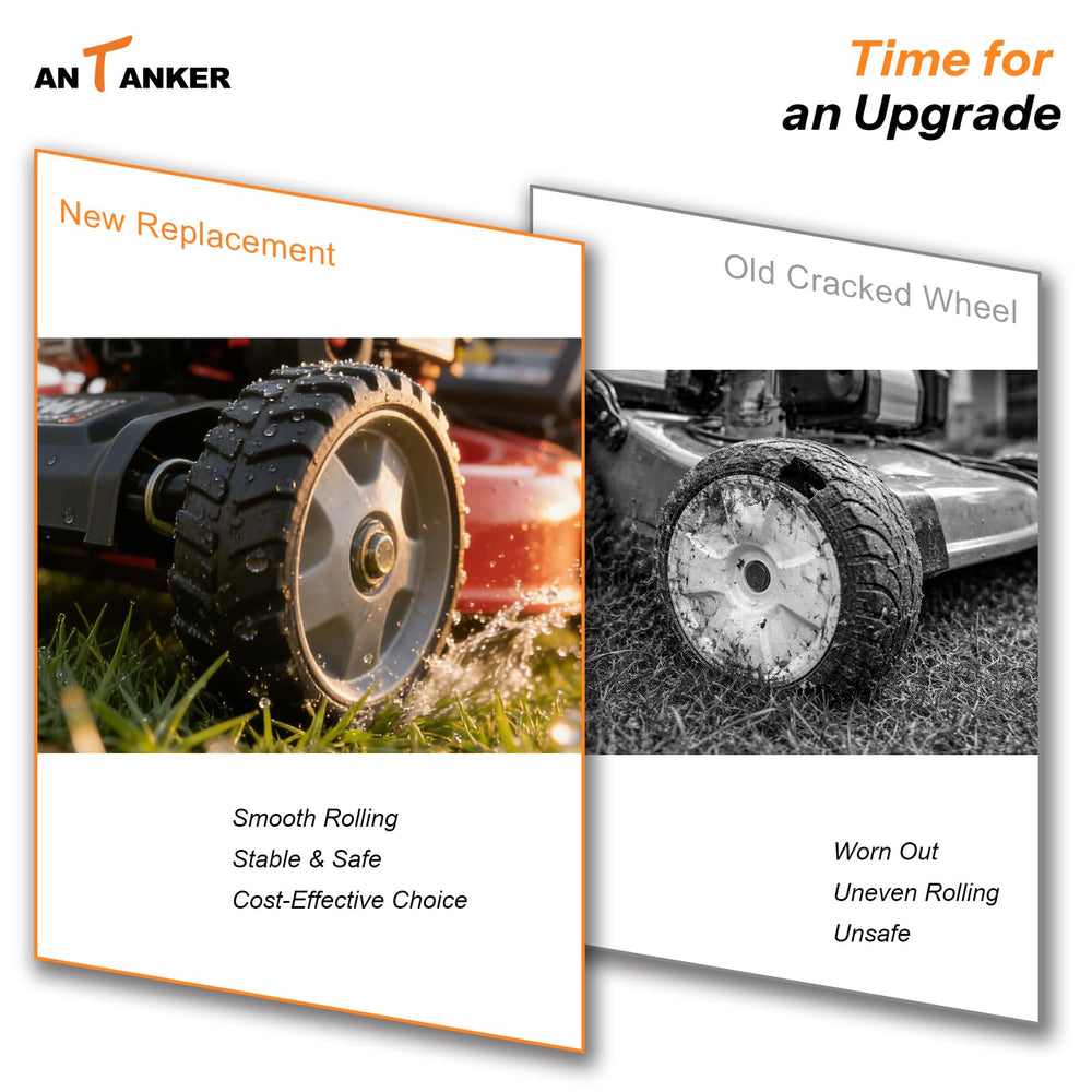Antanker packaging with the two wheels included for balanced axle repair