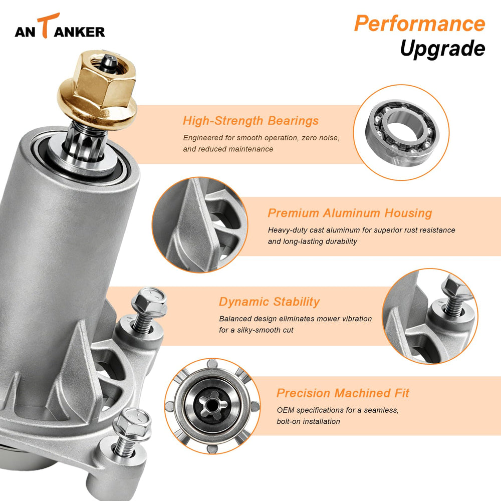 Antanker five-point star blade mount detail ensures solid blade attachment and balance