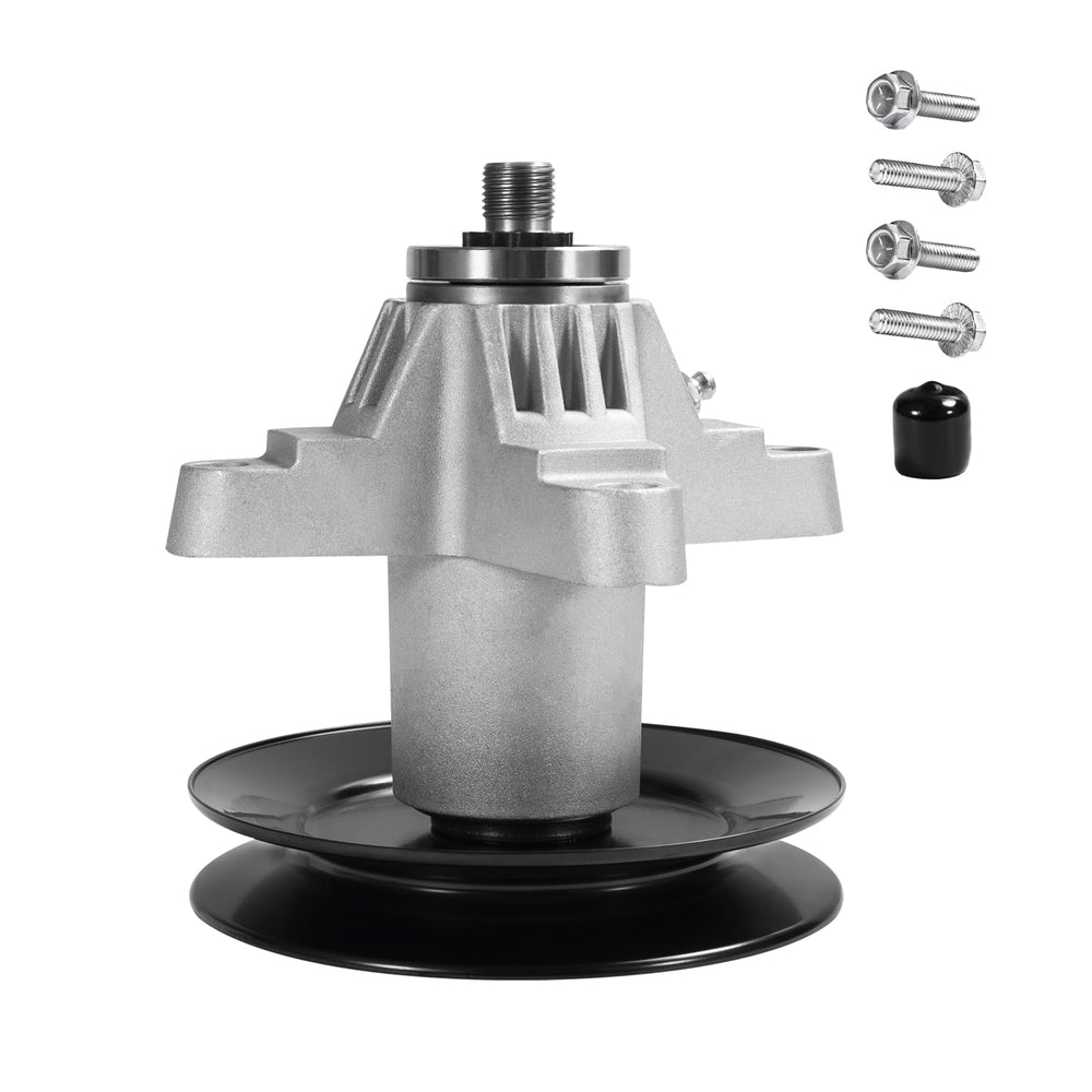 Antanker front view spindle assembly showing bolt pattern and durable finish for easy replacement