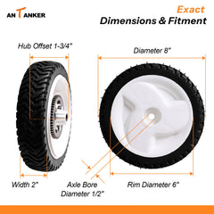 Antanker close-up of metal 52-tooth gear offering durable drive engagement