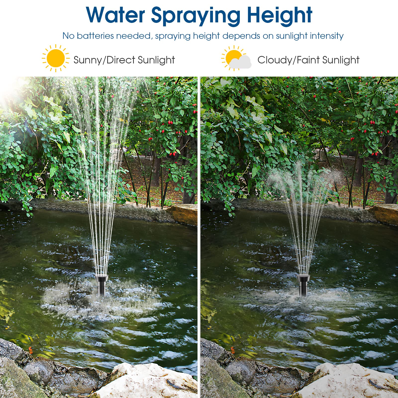 antfraer installed in birdbath, attracts wildlife and improves water circulation