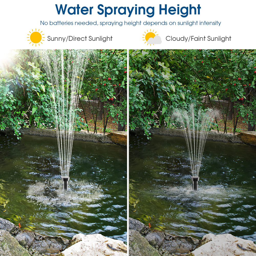 antfraer installed in birdbath, attracts wildlife and improves water circulation