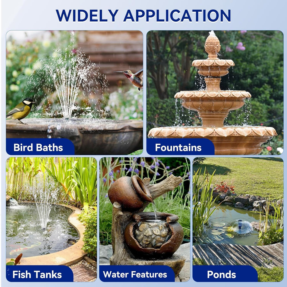 antfraer floating in birdbath illustrating gentle spray and wildlife appeal