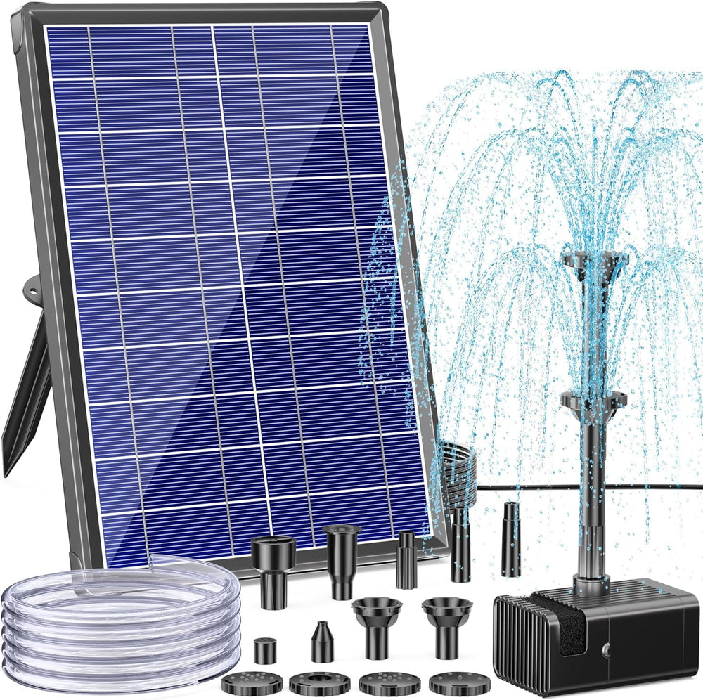 antfraer front view of complete solar pump kit showing easy installation