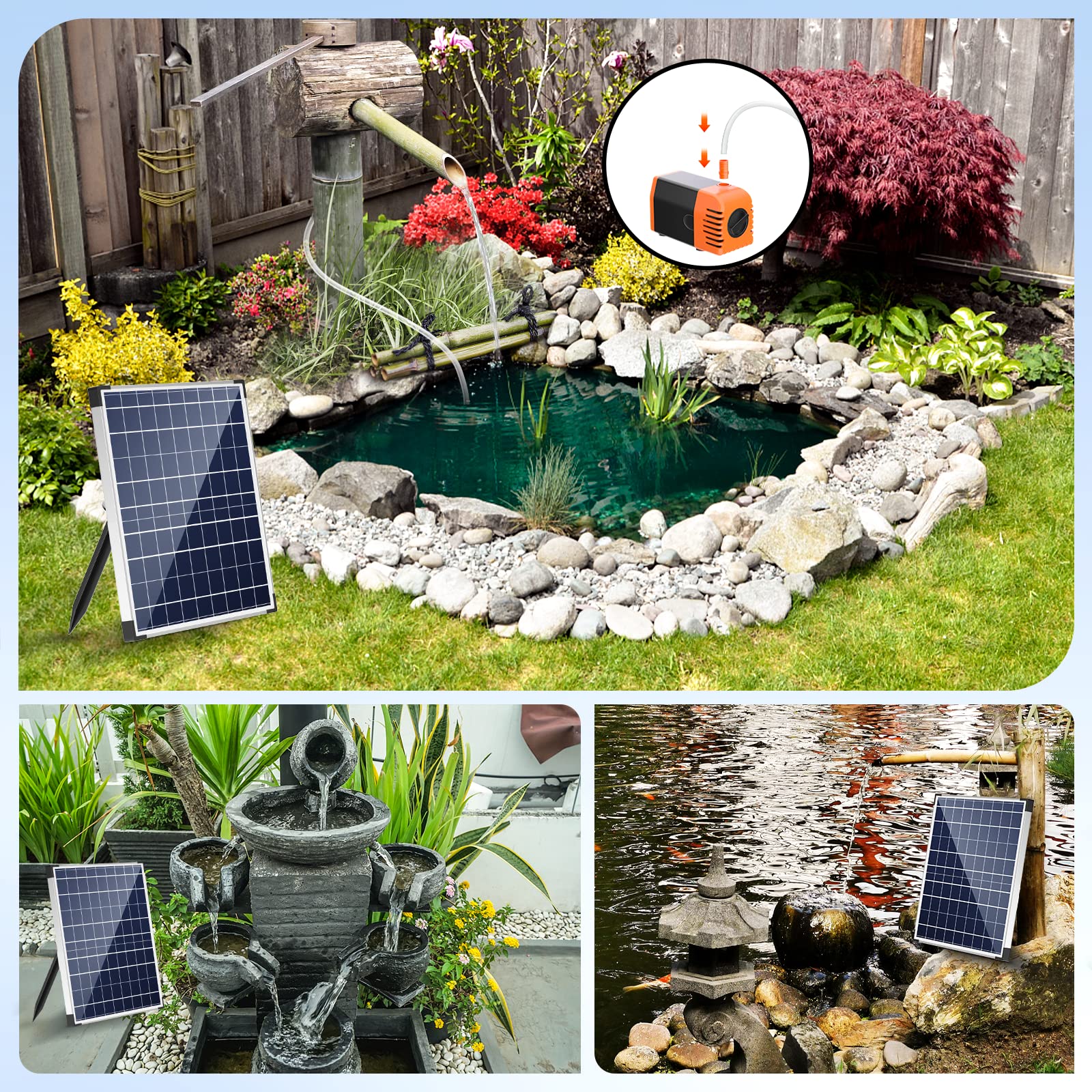 antfraer solar panel installed in a sunny yard demonstrating optimal sun placement
