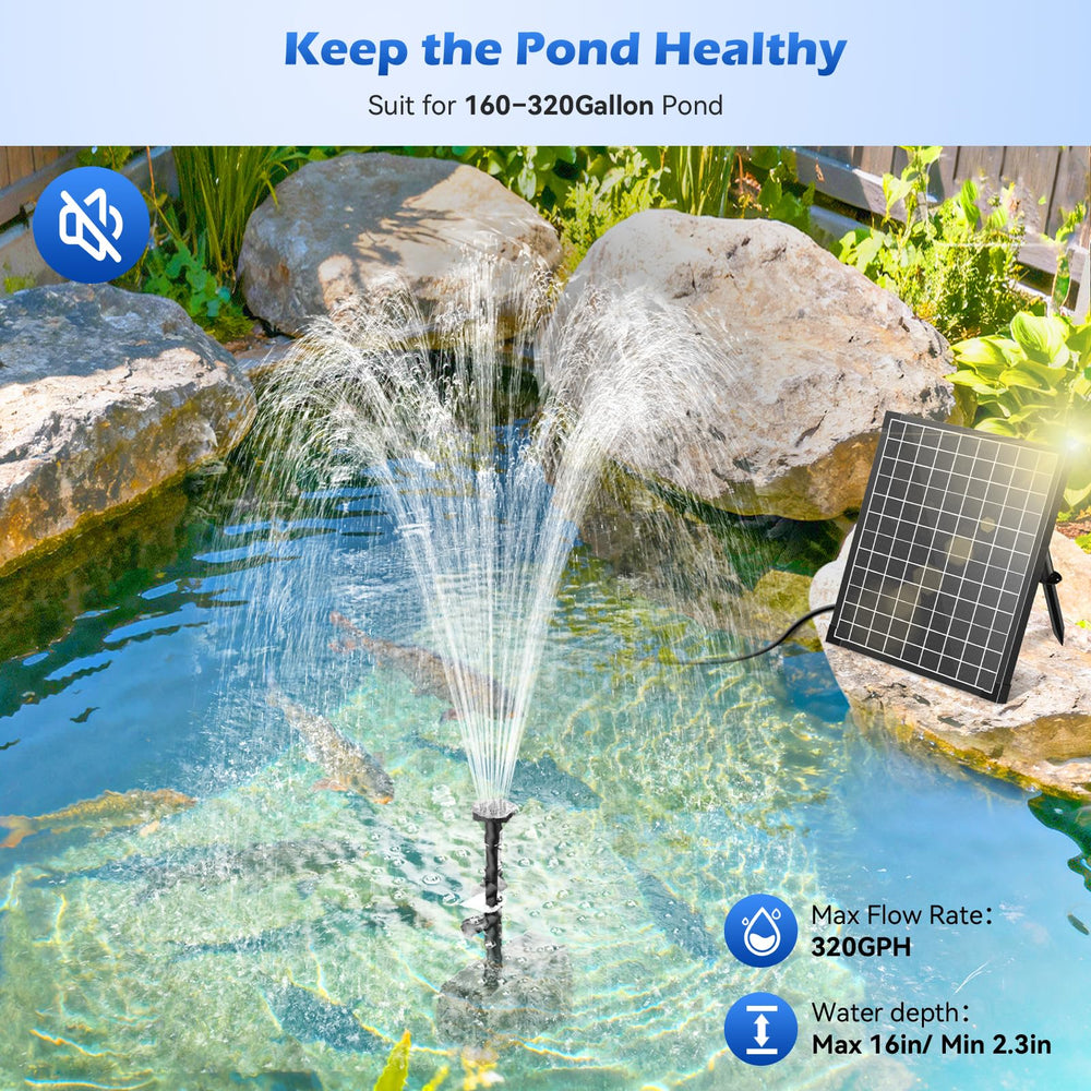 antfraer solar panel and long lead cord enabling optimal sun placement and steady flow