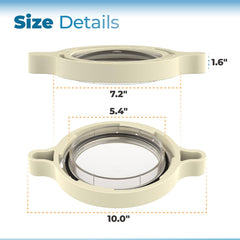 ANTOBLE clamp locking ring detail showing durable cam-and-ramp strength