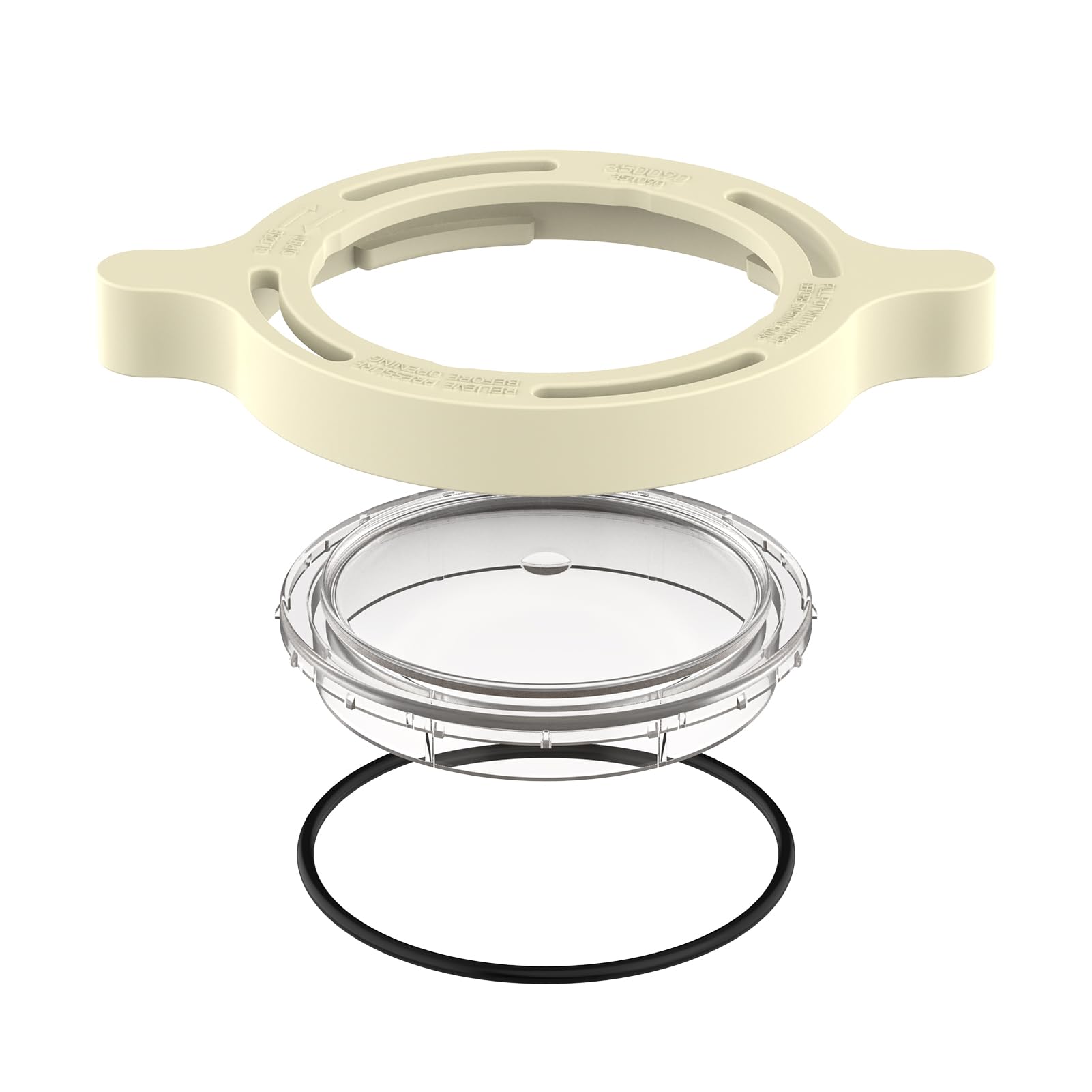 ANTOBLE clear pump lid front view showing visibility and secure seal