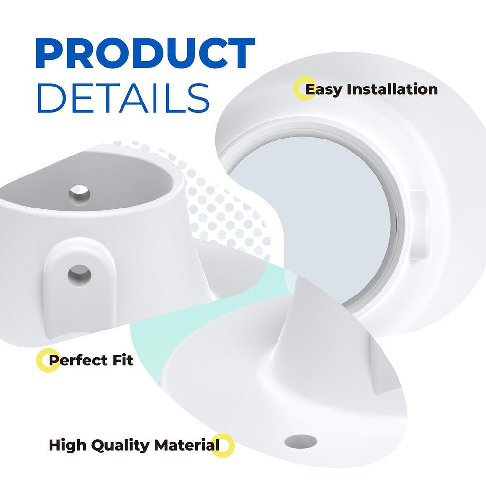 ANTOBLE flanges beside pool in lifestyle scene showing easy installation advantage