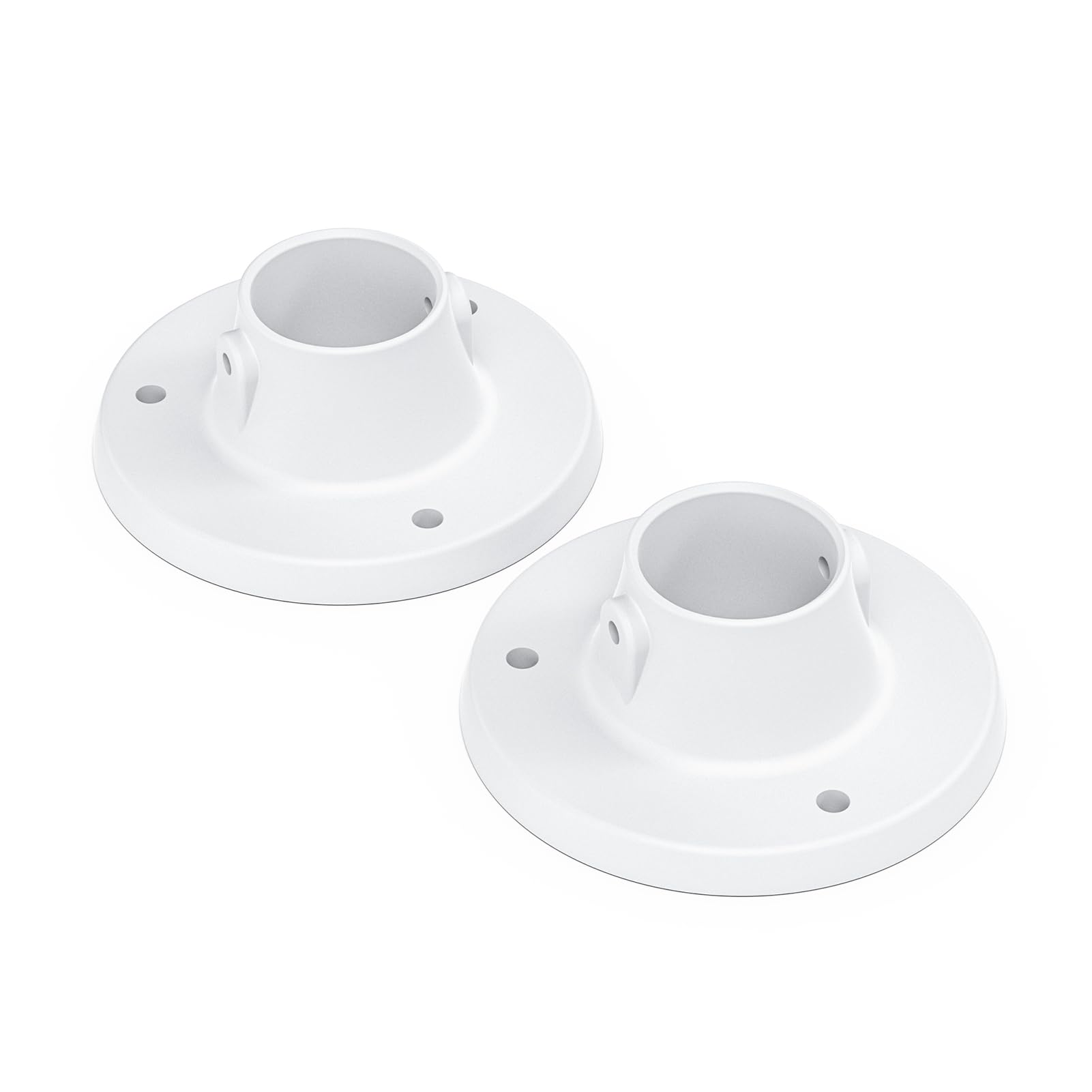 ANTOBLE front view of two deck flanges showing secure fit and tidy appearance