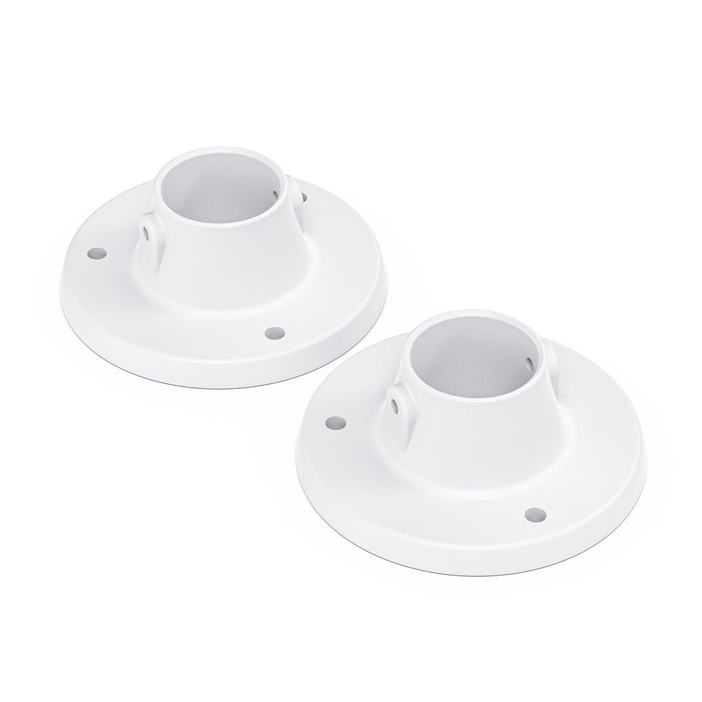 ANTOBLE front view of two deck flanges showing secure fit and tidy appearance