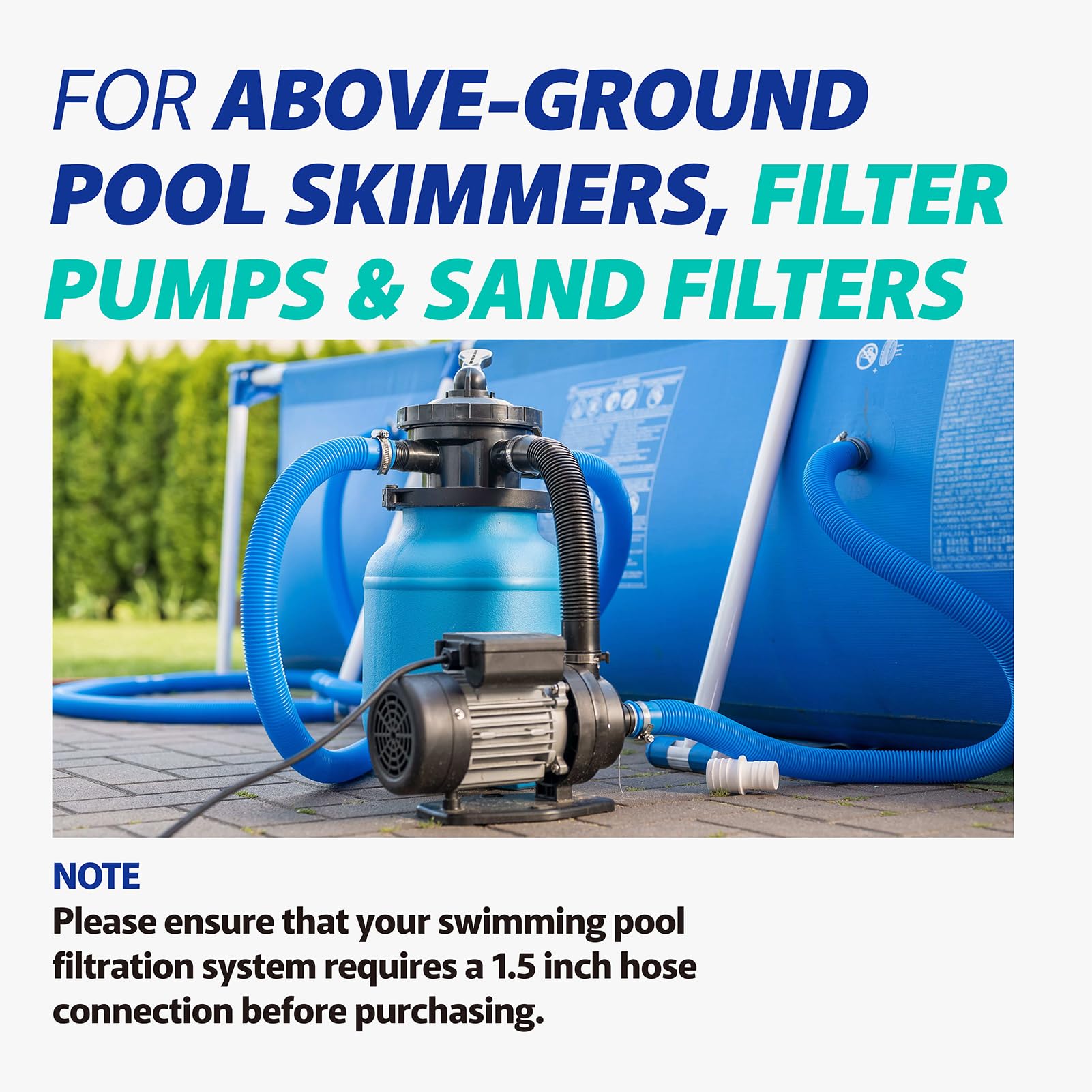 ANTOBLE kit used at backyard pool repair scene showing usability benefit: DIY-friendly installation