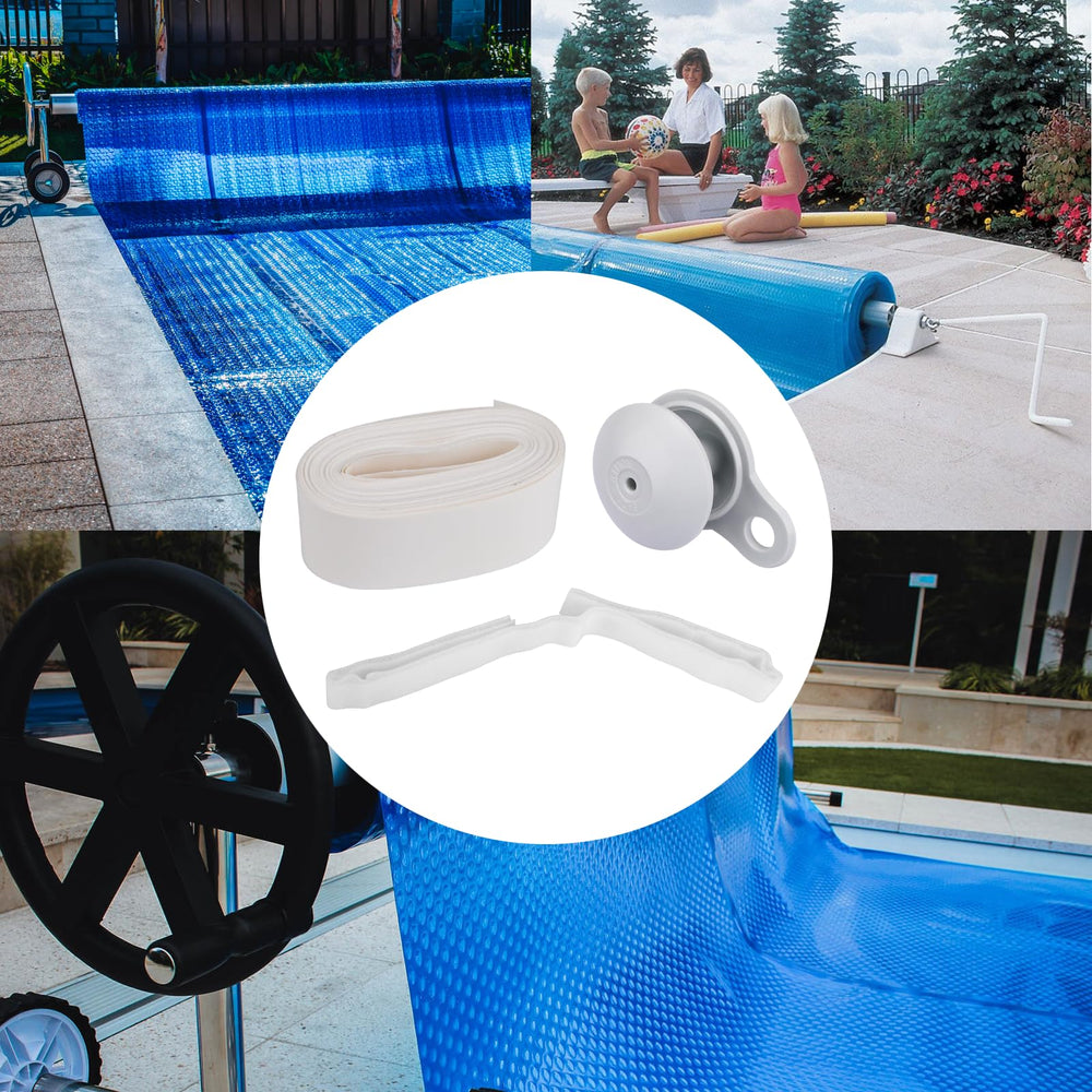 ANTOBLE lifestyle shot of pool with cover showing tidy operation benefit