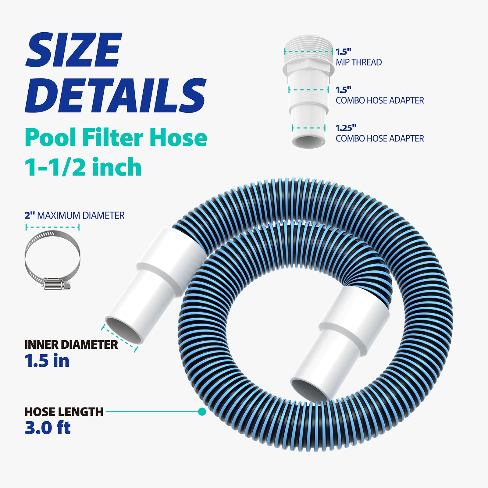ANTOBLE spiral-wound hose close-up showing texture and durability benefit: kink resistance