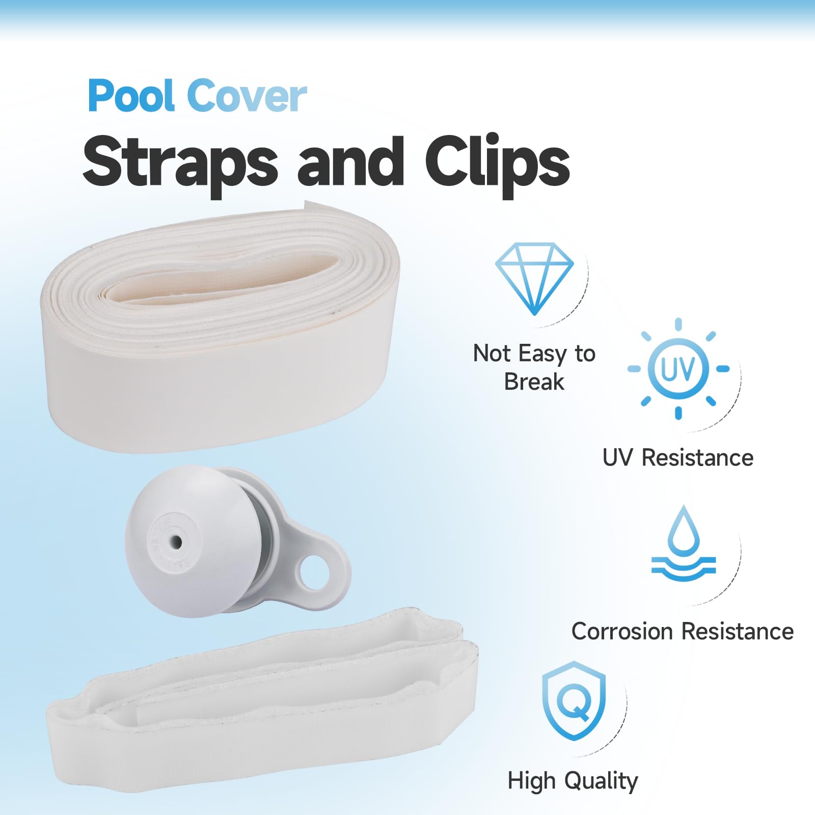 ANTOBLE velcrotape joined to strap for adjustable fastening benefit
