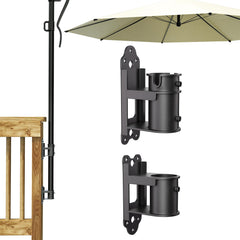 Antsky front view of umbrella holder showing compact design and secure mount