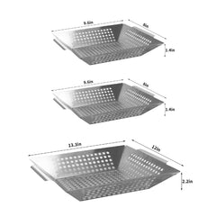 Anveena close-up of stainless steel mesh showing even heating benefits