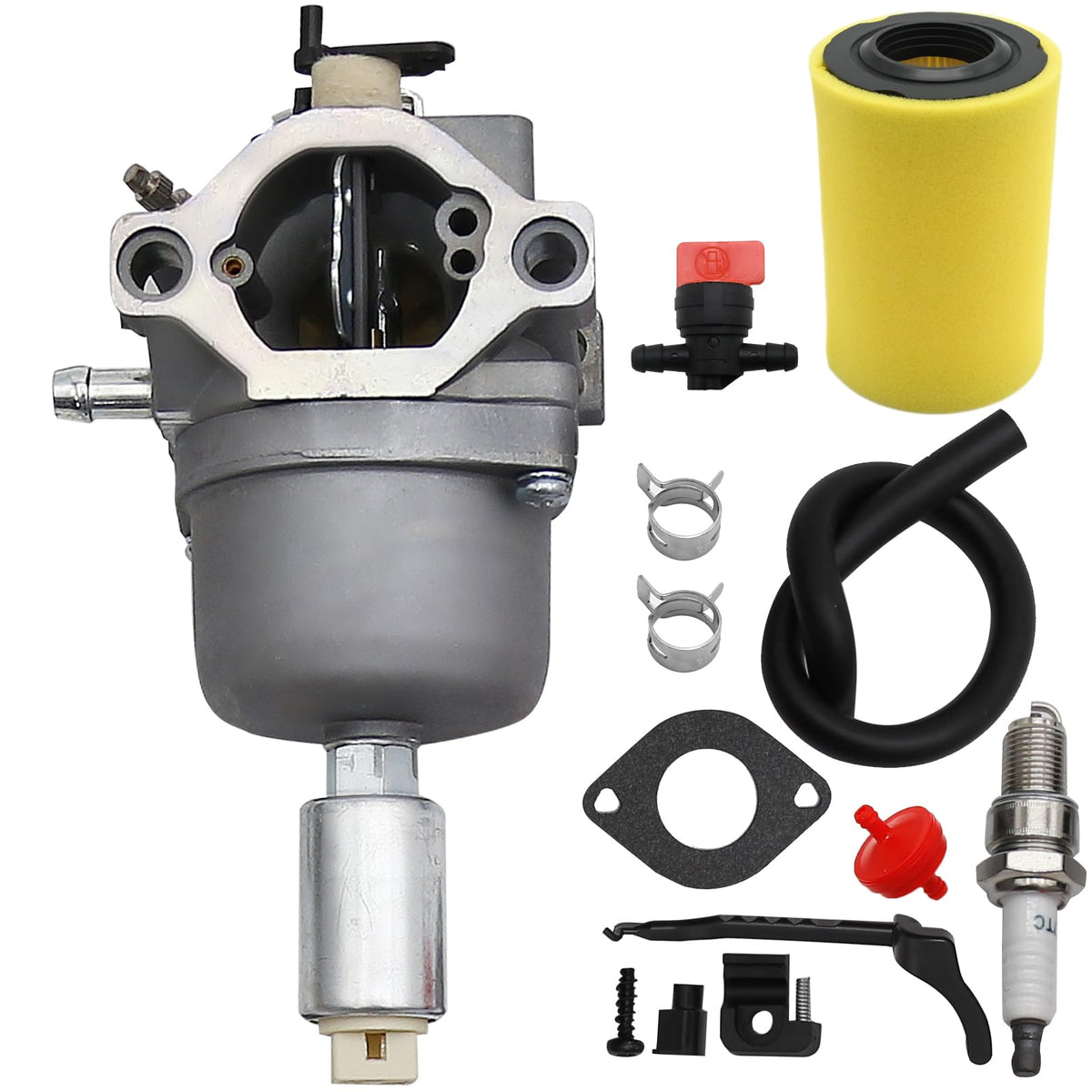 Anxingo carburetor front view showing compact fit and reliable fuel delivery