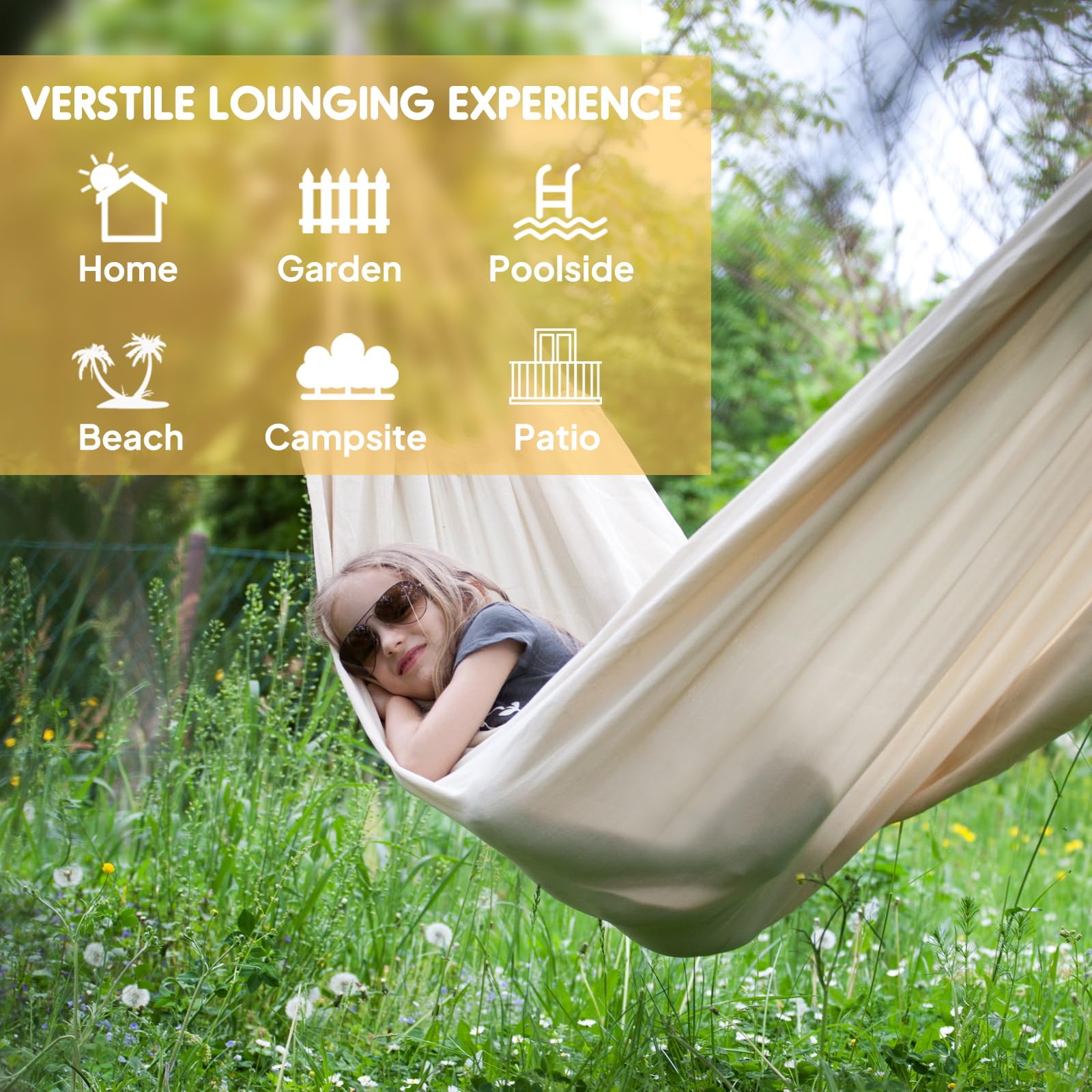 ANYOO hammock packed in storage bag for compact travel convenience