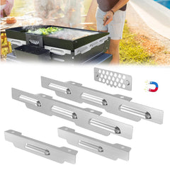 Aoanoko front view of wind guards showing full set and compact storage benefit