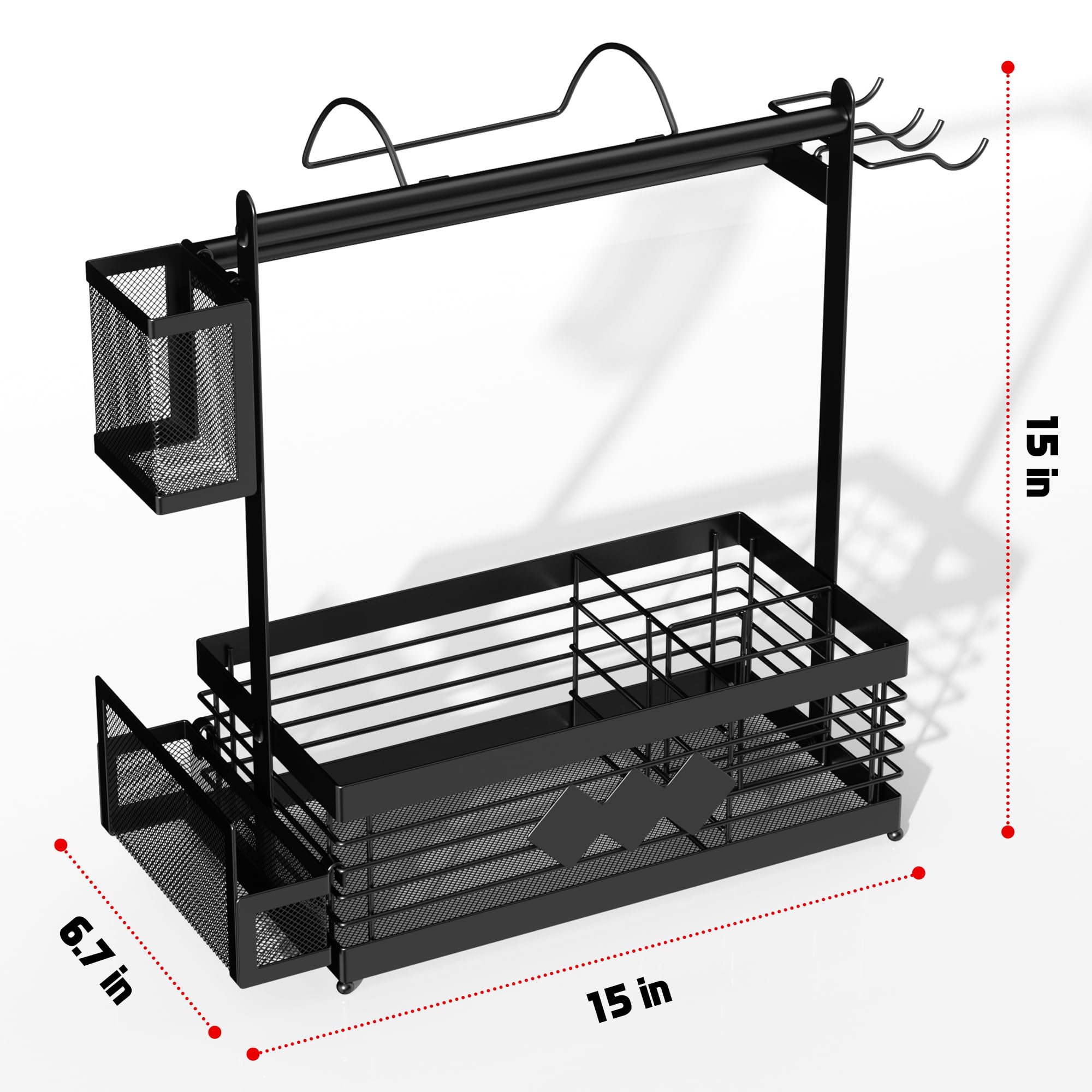 Aofmee plate holder detail showing removable rack protecting plates