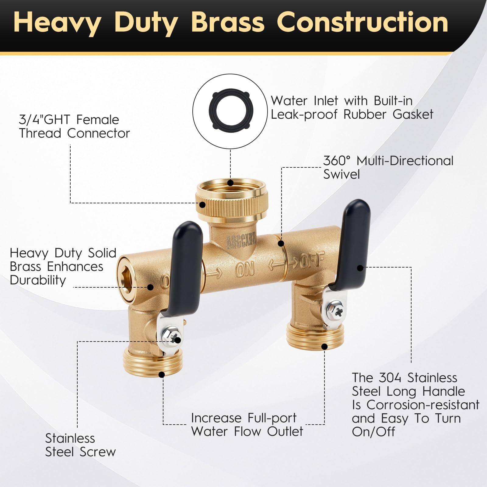 AOGCXDR diagram showing steady pressure when both outlets are open for efficient flow