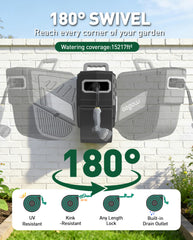 AOGOW 10-pattern nozzle detail showing spray variety for watering and cleaning