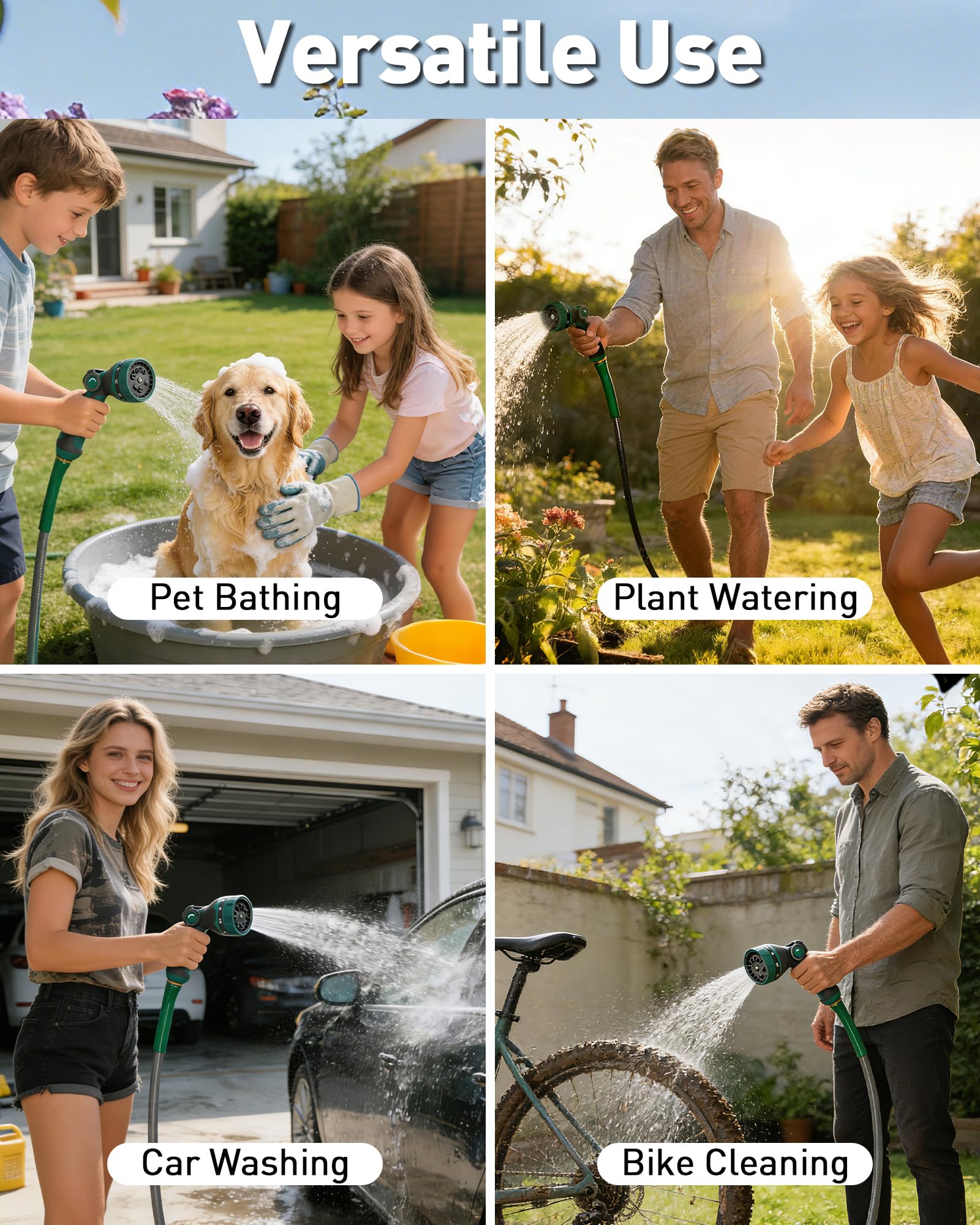 AOGOW lifestyle scene of watering flowers for precise gentle misting
