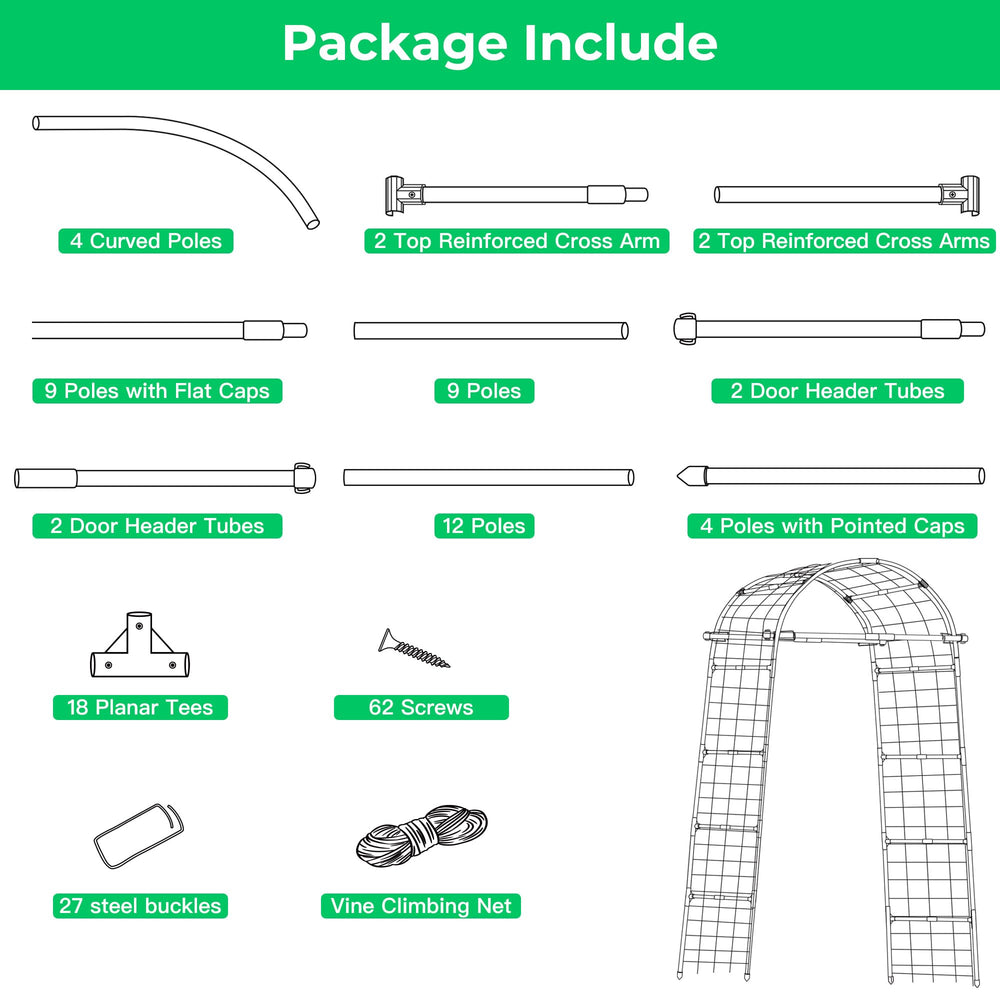 Aohanoi disassembled parts with instructions showing easy transport benefit