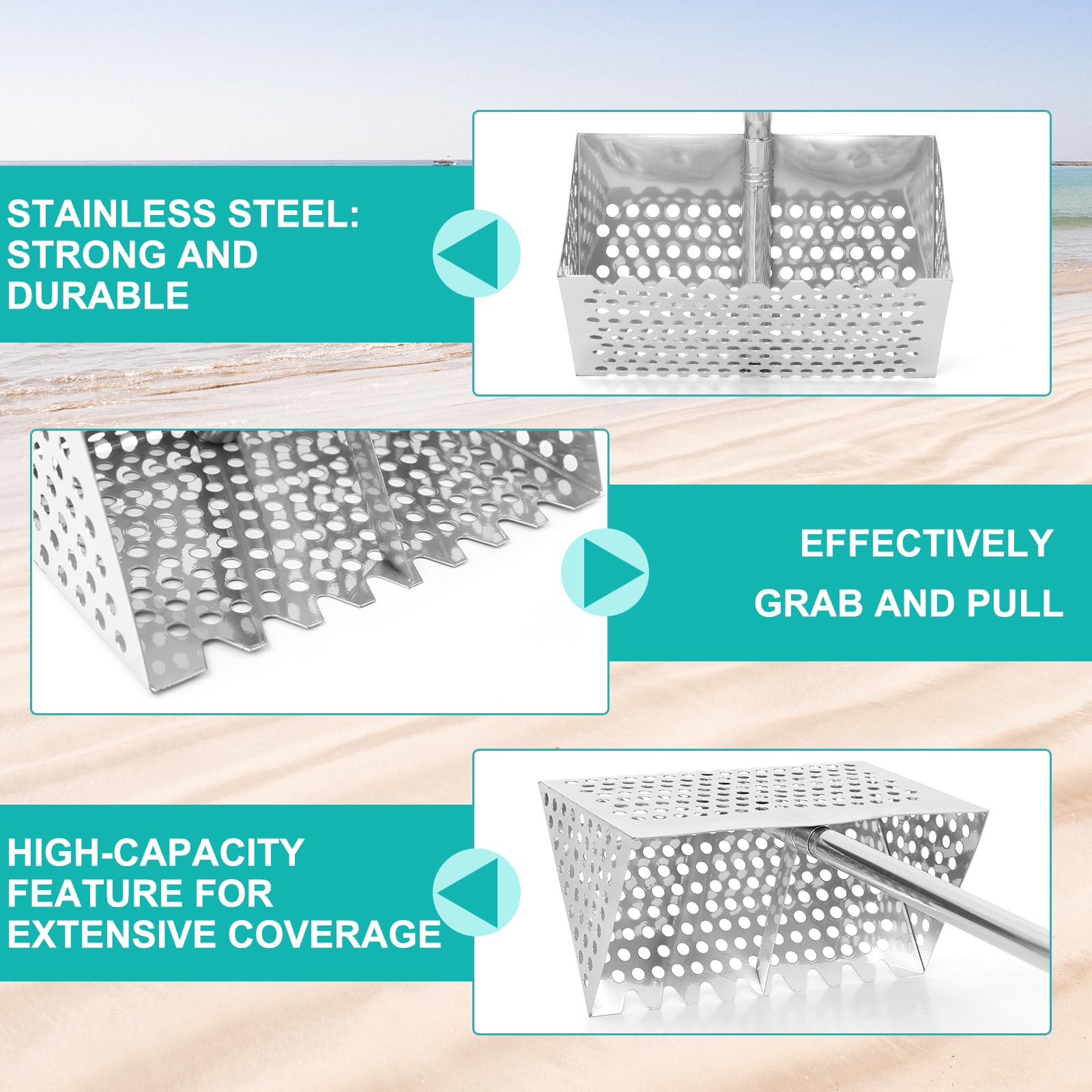 Aoiaute deep mesh basket texture for faster sand separation