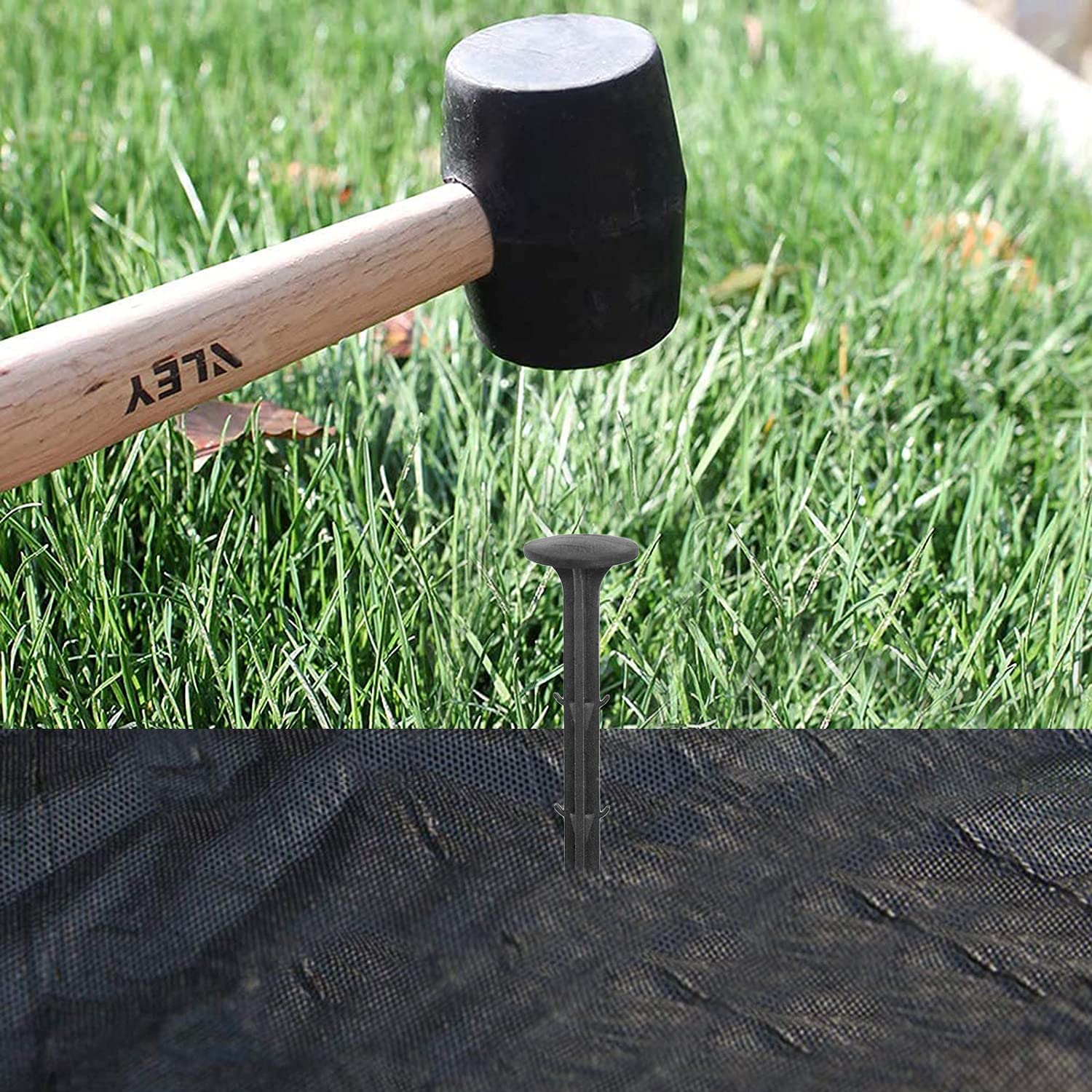Aoipend large flat head detail for easy hammering and secure hold