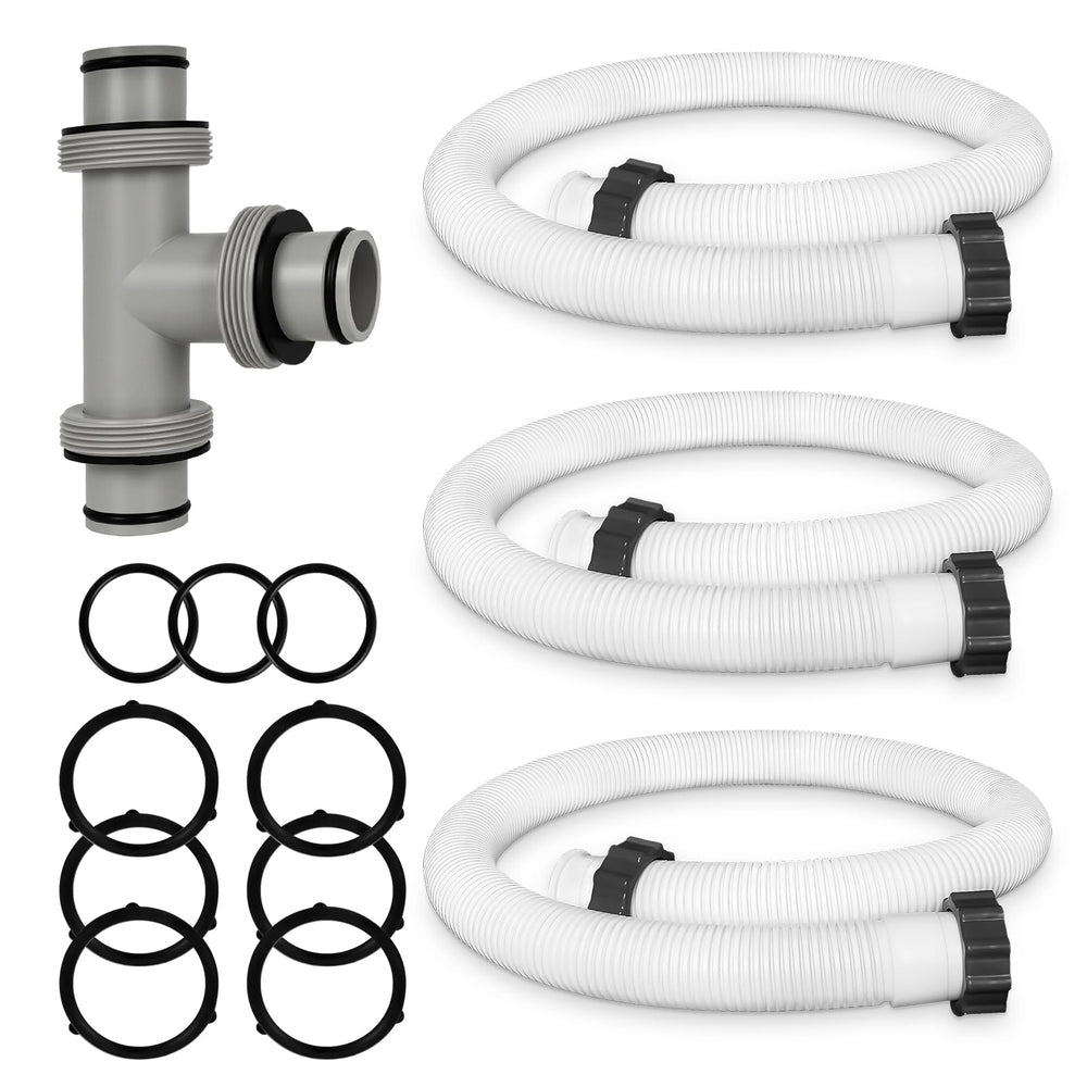 AOIT front view of T-joint hose kit showing components and easy compatibility