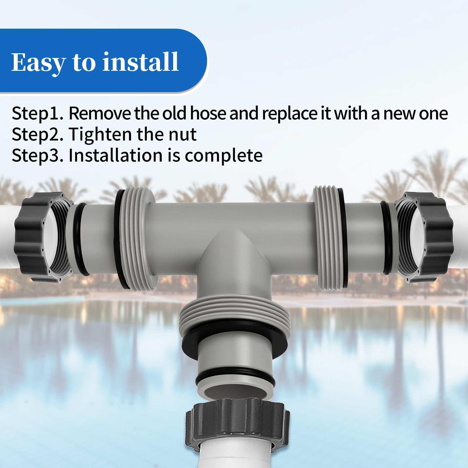 AOIT rubber gaskets and fittings laid out for leak-proof sealing and simple replacement