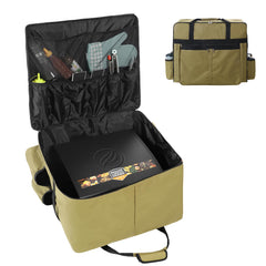 AOKEMAi front view showing durable bag protecting a griddle and simplifying transport