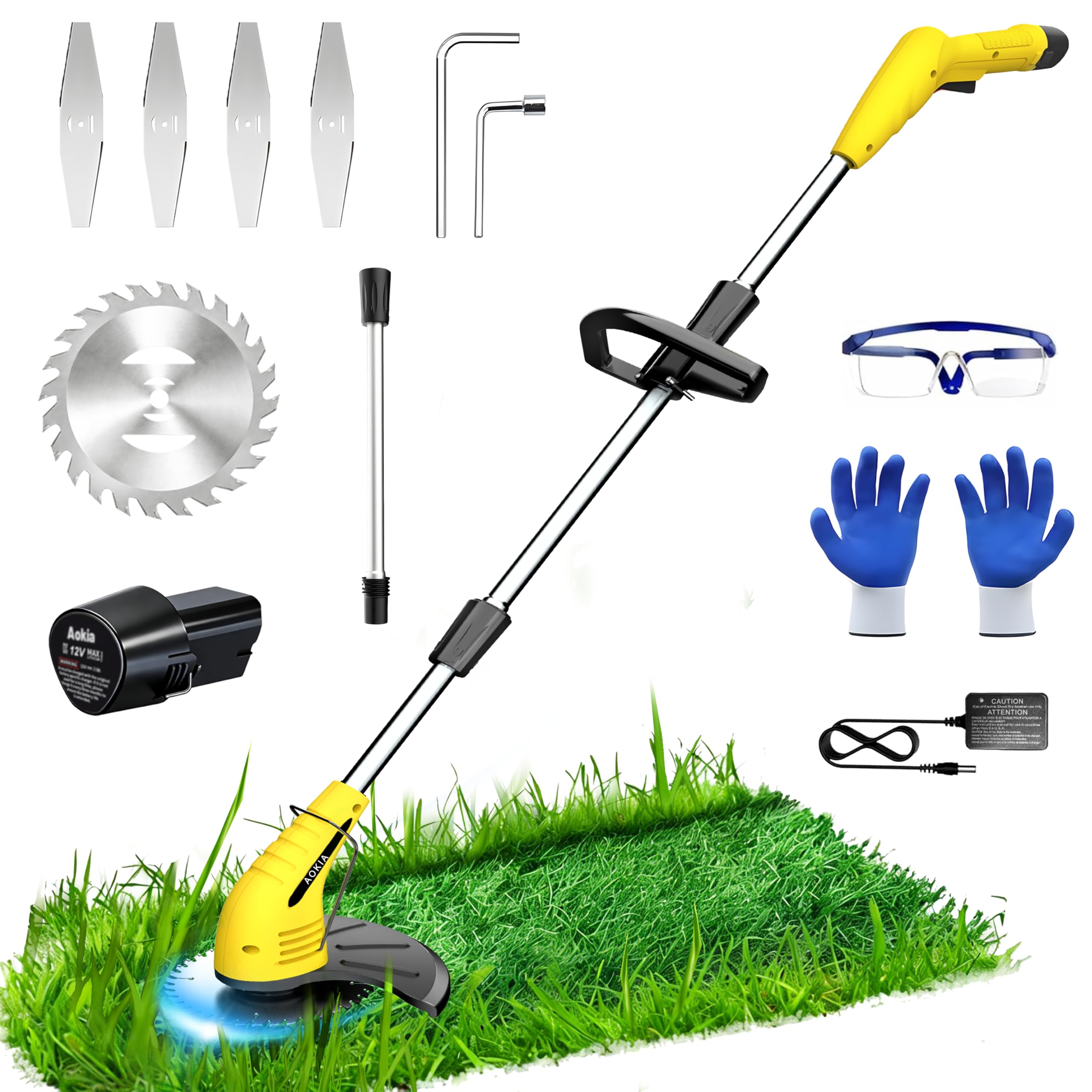 Aokia front view showing compact cordless design and easy start benefit